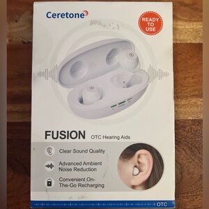 Ceretone Fusion White Hearing Aids